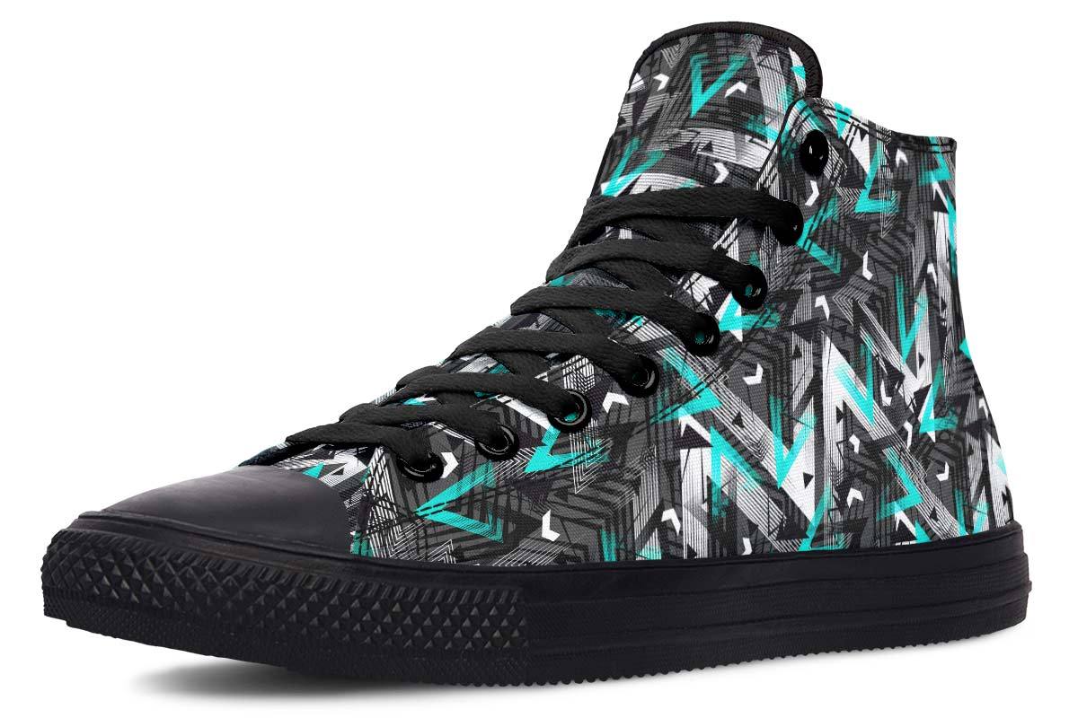 Printed Couple High-top Canvas Shoes