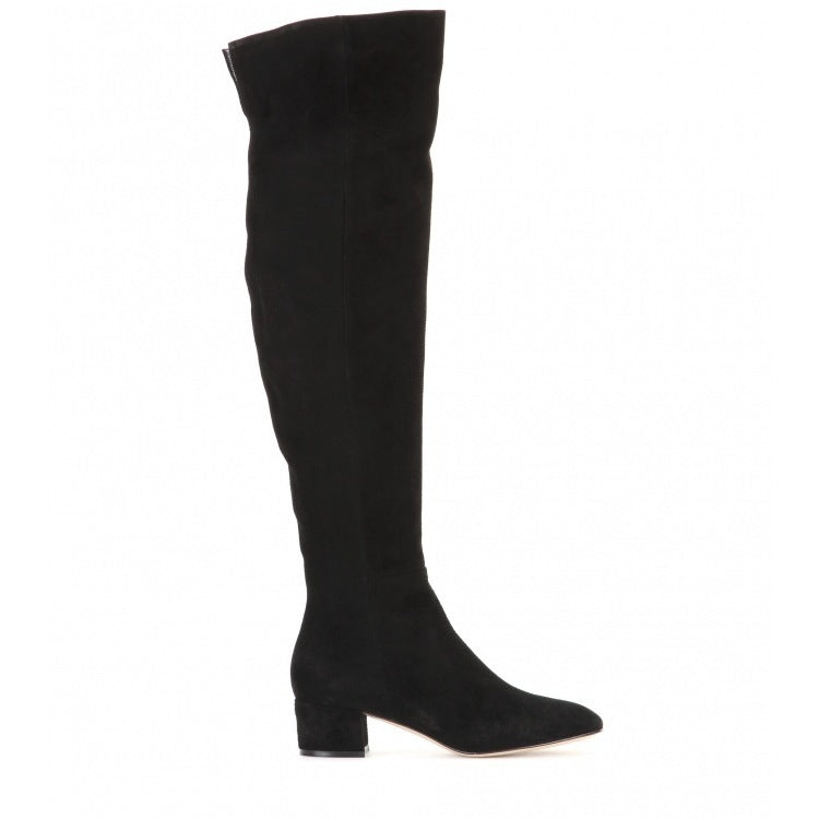 Flat Boots Over The Knee Boots Gray Women's Boots High Boots