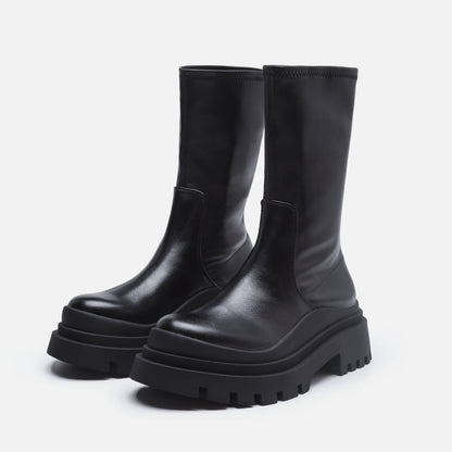 Botas Martin de plataforma pequena inglesas femininas