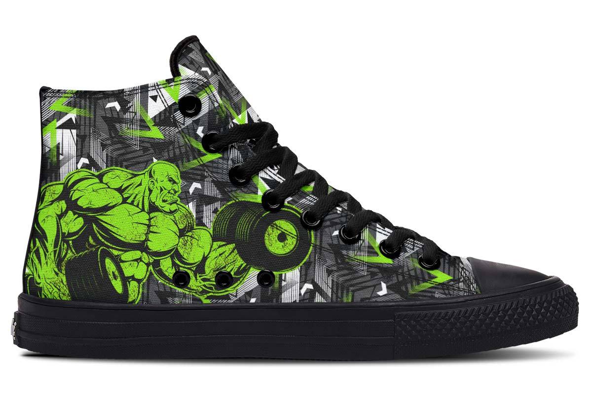 Printed Couple High-top Canvas Shoes