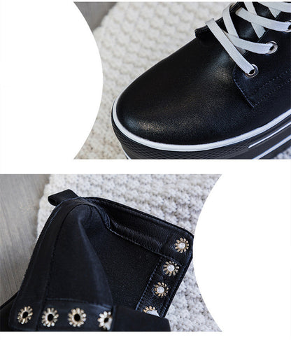 High-top Shoes Platform Thick Bottom Tube Simple And Thin