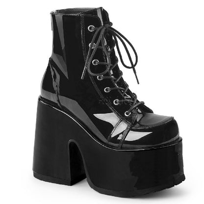 Botas Femininas Odeiam O Céu Alto Zíper Traseiro De Metal