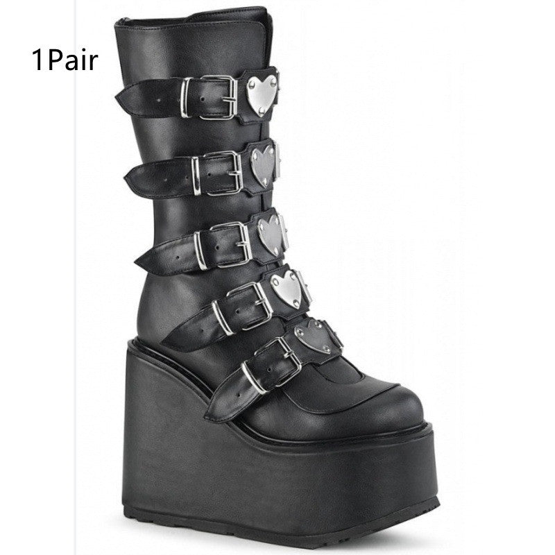 Super High Heel Platform 40-43 Women's Mid Boots