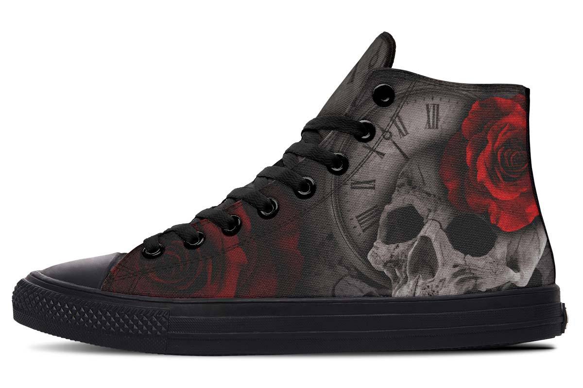 Printed Couple High-top Canvas Shoes