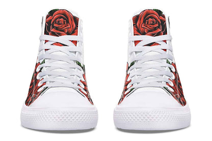 Printed Couple High-top Canvas Shoes