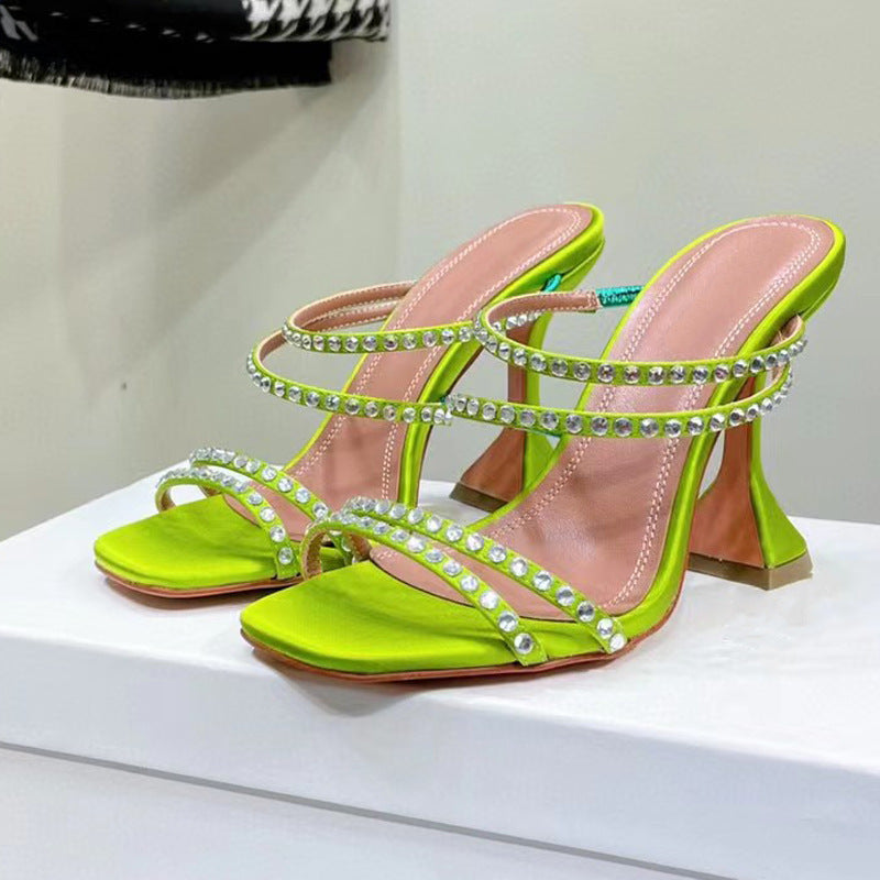 Women's New Rhinestone Leather Sandals