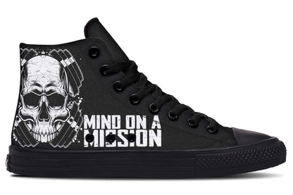 Printed Couple High-top Canvas Shoes