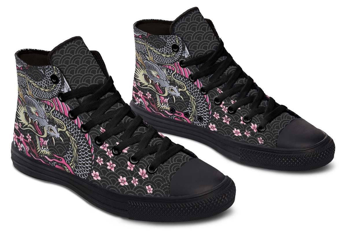 Printed Couple High-top Canvas Shoes