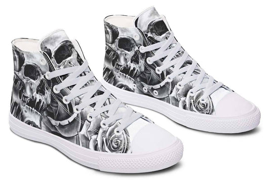 Printed Couple High-top Canvas Shoes