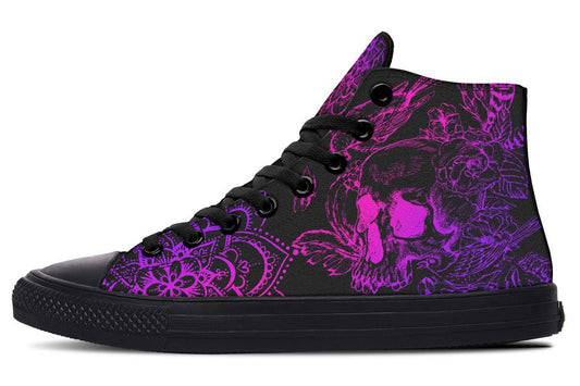 Printed Couple High-top Canvas Shoes