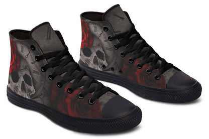 Printed Couple High-top Canvas Shoes