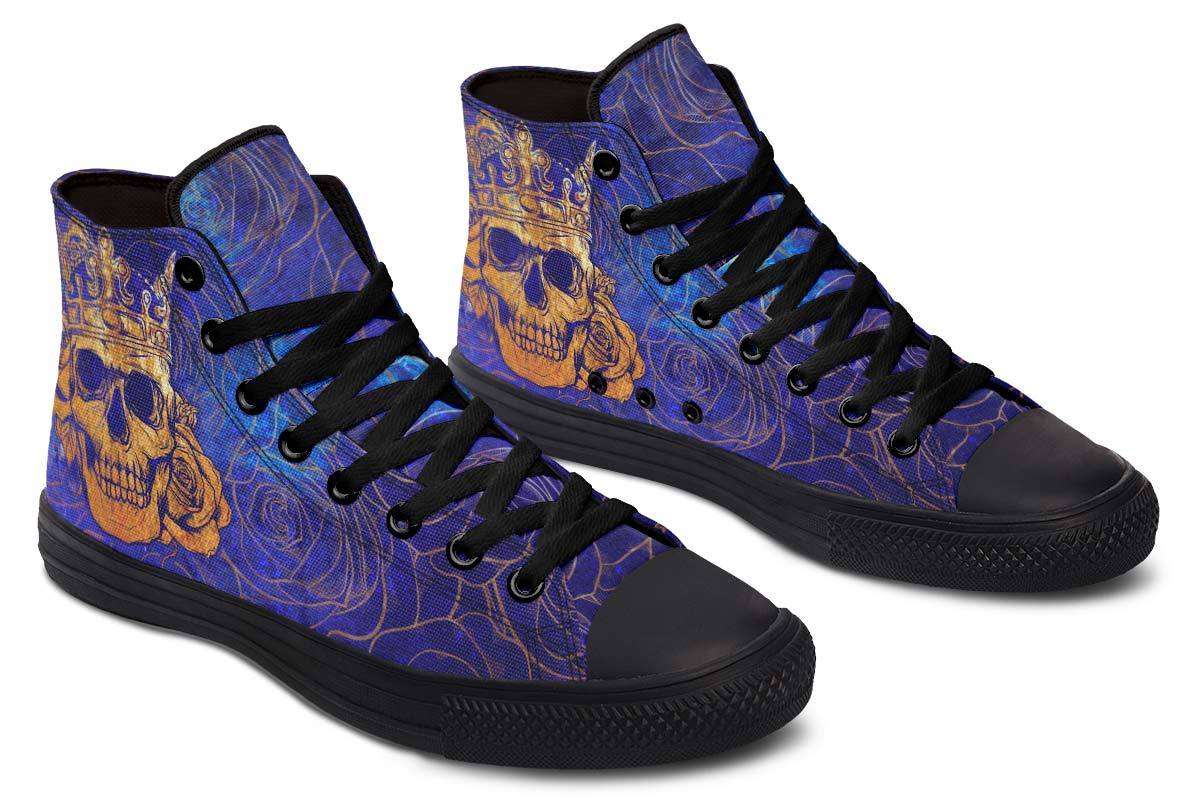 Printed Couple High-top Canvas Shoes