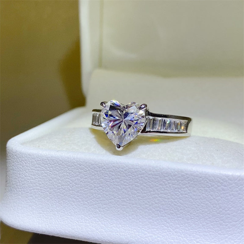 3 Carat Moissanite 925 Sterling Silver Ring