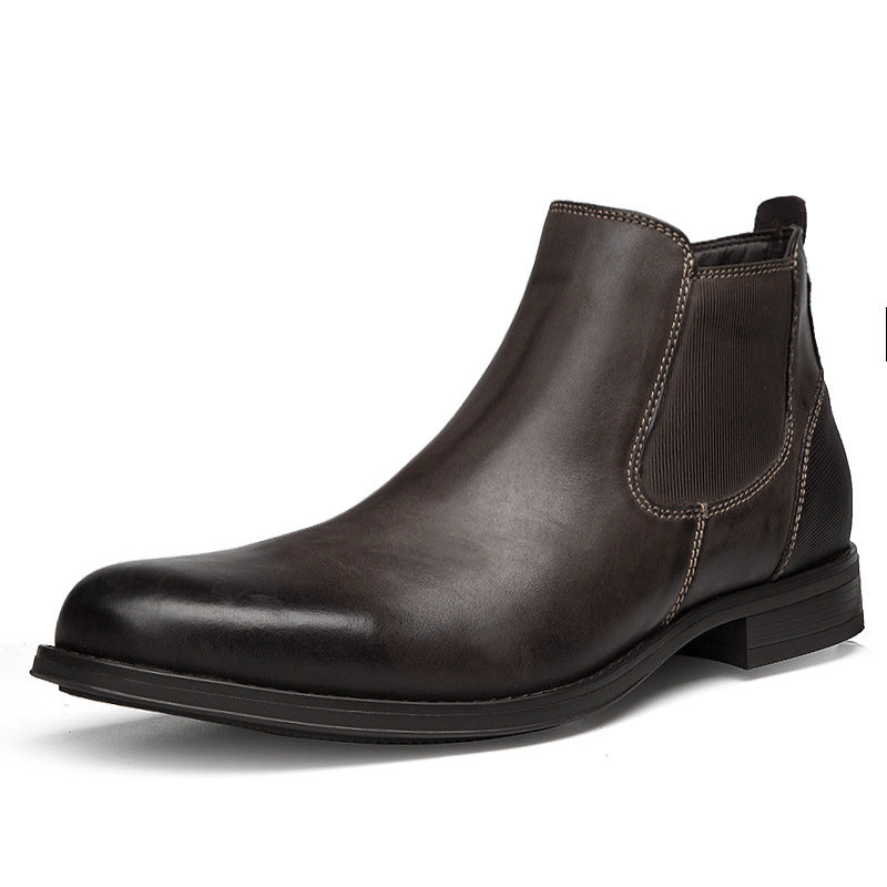 Botas Martin informales para hombre, botas cortas, ropa de trabajo británica de invierno